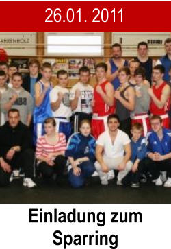 26.01. 2011 Einladung zum Sparring